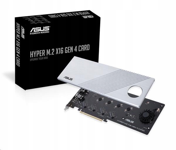 Asus Hyper M.2 X16 Gen 4 Card PCIe rozširujúca karta pre 4x M.2 Ssd…