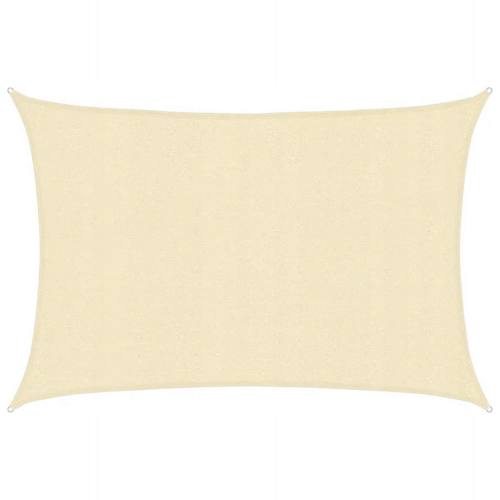 Sluneční plachta Hdpe krémová 2,5 x 4 m, obdélníková, odolná vůči Uv záření