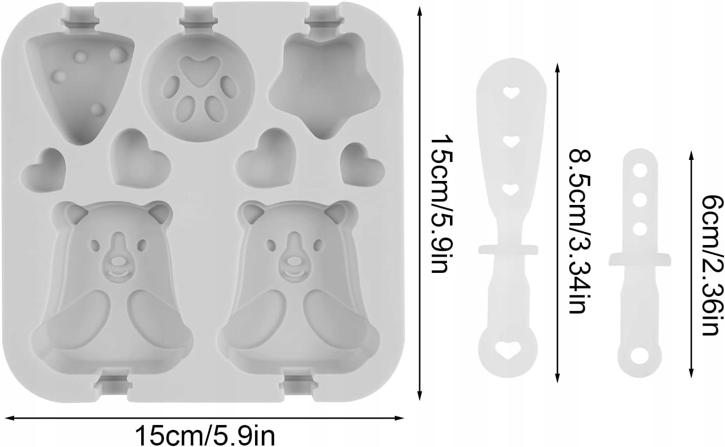 Zestaw Foremek do Lodów na Patyku Rodzaj forma do lodów