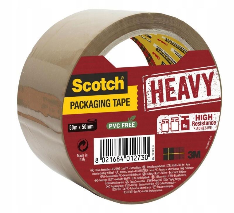 

Taśma klejąca pakowa 3M Scotch Heavy brązowa