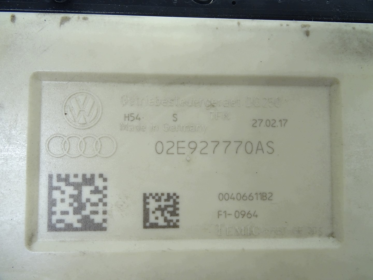 MECHATRONIKA control unit gearboxes VW AUDI SKODA DSG DQ250 02E927770AS