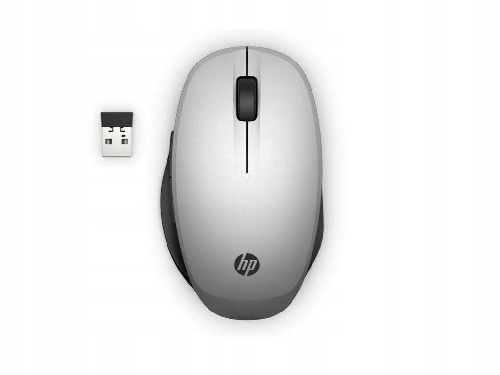 Myš Hp Dual Mode Bezdrátová 6CR72AA Bluetooth 2.4 GHz 3600dpi Stříbrná