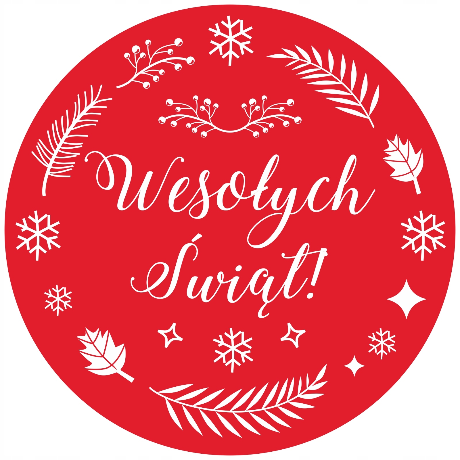 

Naklejki Świąteczne Wesołych Świąt x10