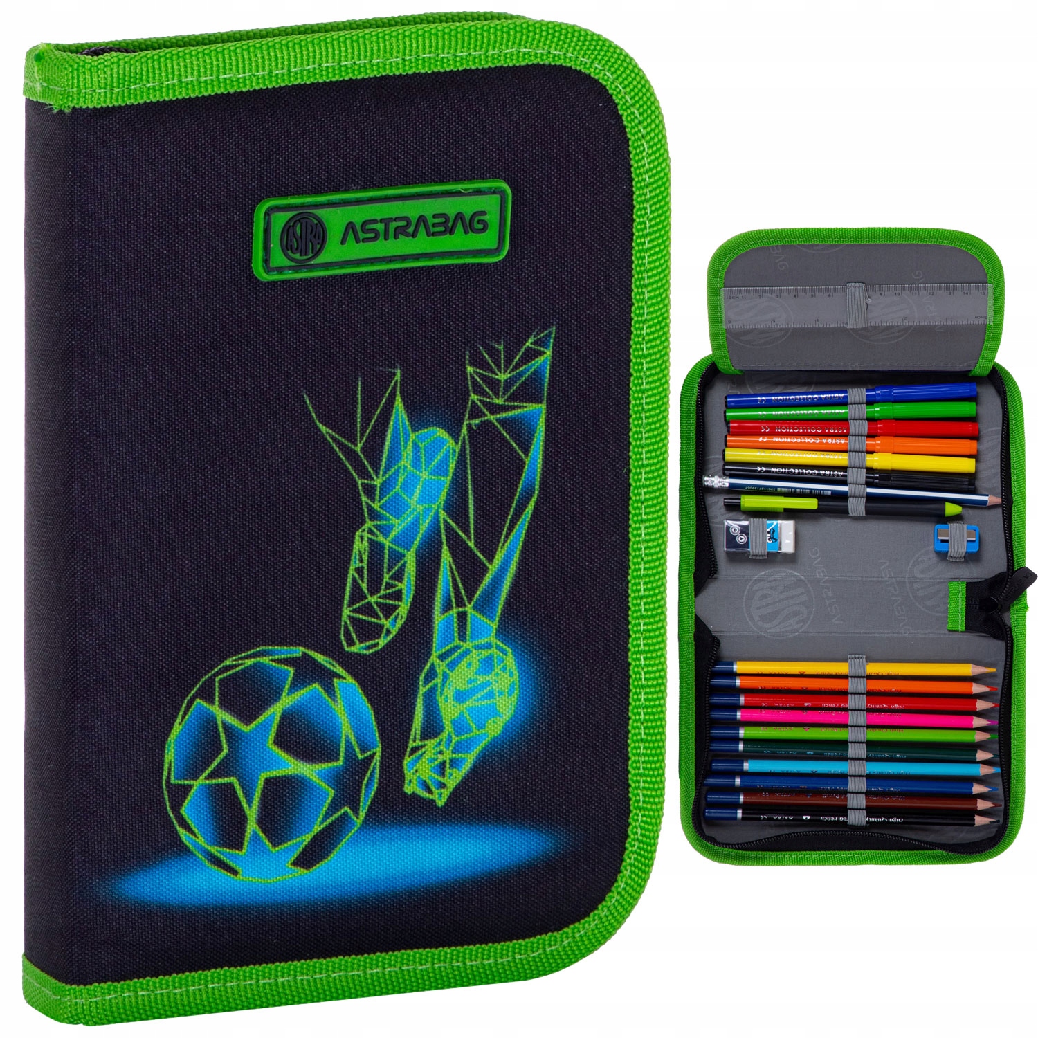 PIÓRNIK DWUKLAPKOWY FOOTBALL MOTION ASTRABAG