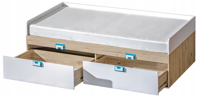 NICO 14 łóżko 90x200z szufladami młodzieżowe Domel