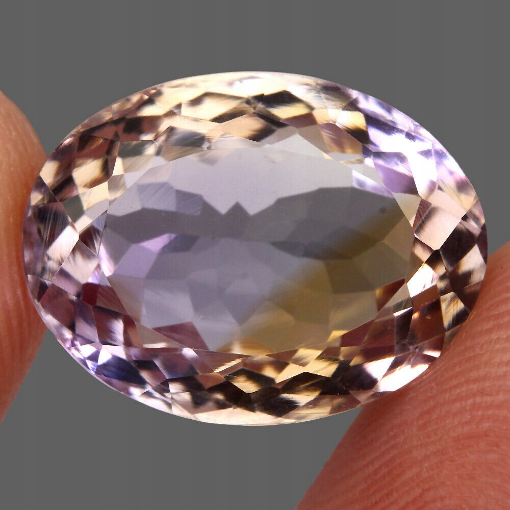 Přírodní kámen ametrin 12.71ct If dvoubarevný