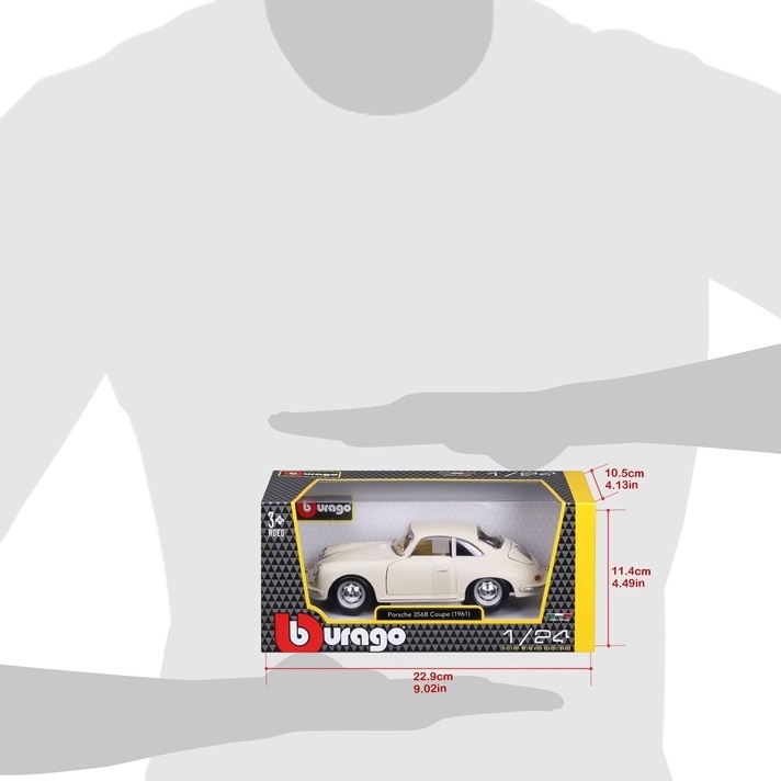 Porsche 356b Coupe 1:24 model Bburago 18-22079 Model PORSCHE 356B COUPE 1961
