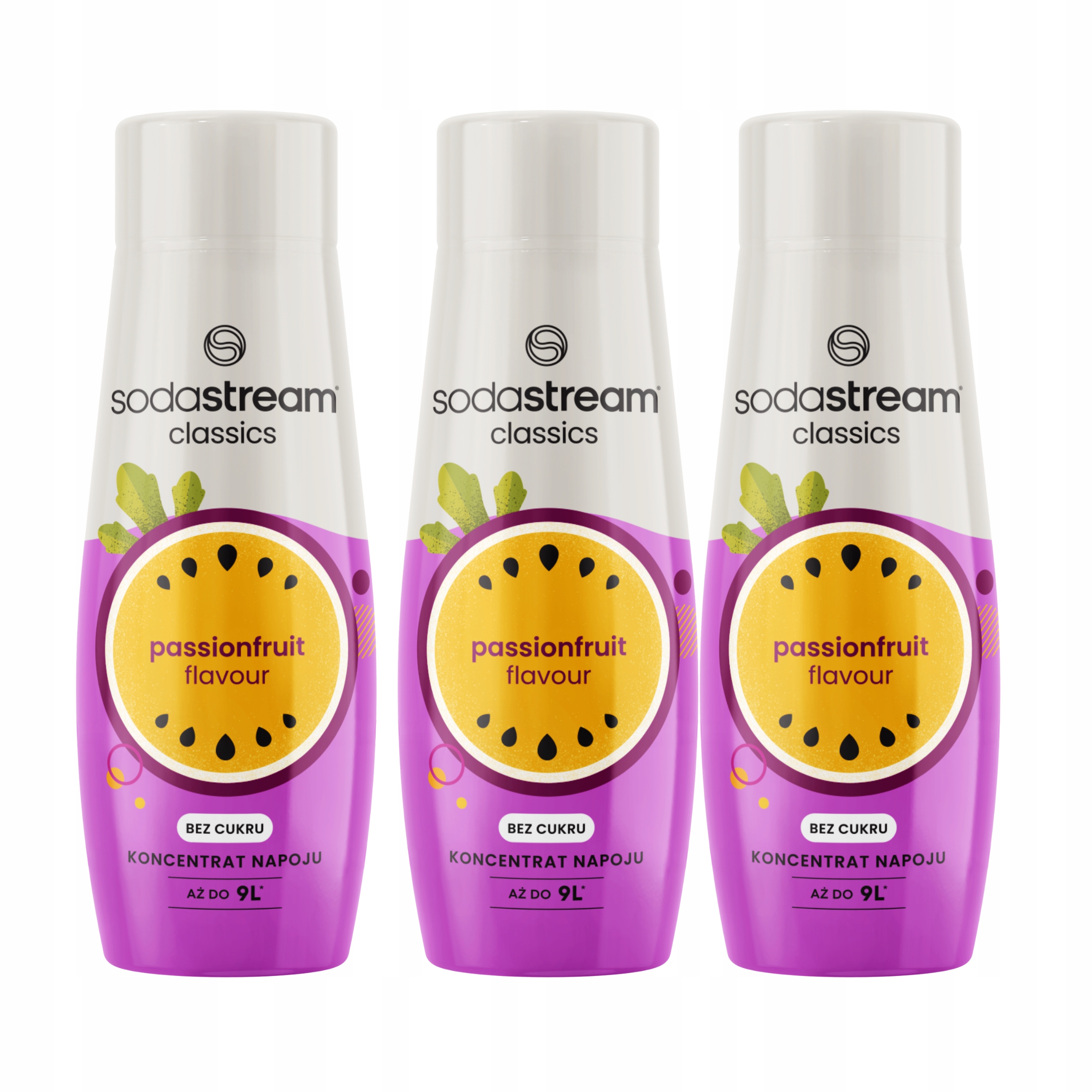 Levně 3x Sirupy pro perlivou vodu Sodastream 3x Passionfruit s příchutí marakuji