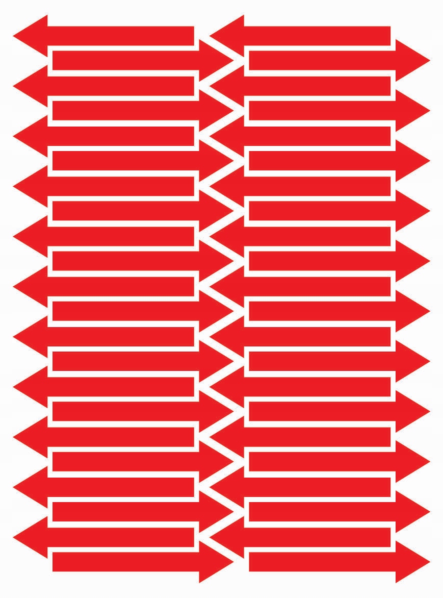 

Naklejki Strzałki 9,4 x 2,2 cm 44szt Czerwone