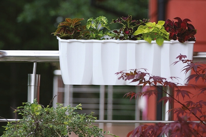 DONICZKA BALKONOWA NA BALUSTRADĘ ZAWIESZANA 18L Wysokość produktu 20.5 cm