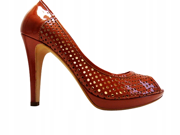 Dámské lodičky M.Bolucci 37 Rude ažur platforma 1