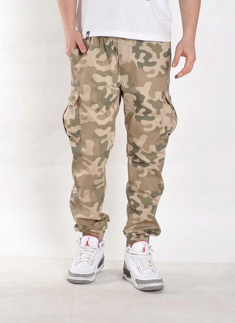 Spodnie 4XL Bossline Cargo Joggery Desert bojówki Model polskie joggery męskie Bossline cargo bojówki