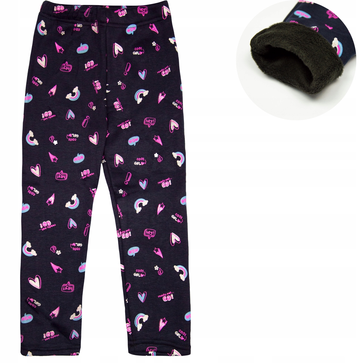 

Legginsy Ocieplane Futerkiem grube ciepłe zima 122