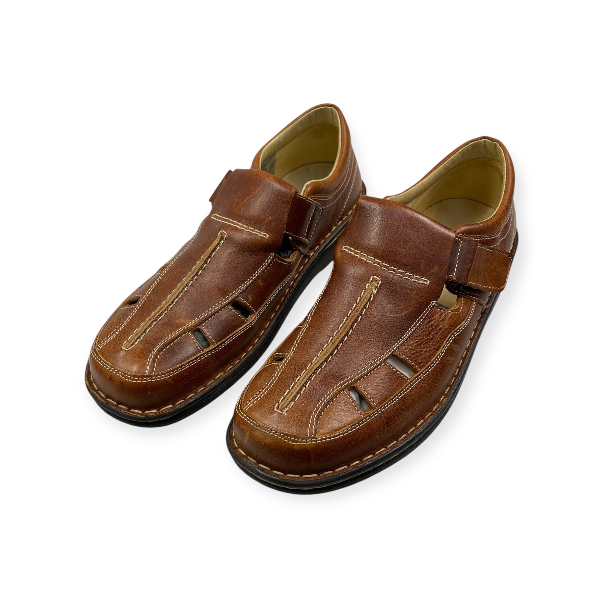 Pánské kožené polosandálky Spring Step, velikost 44