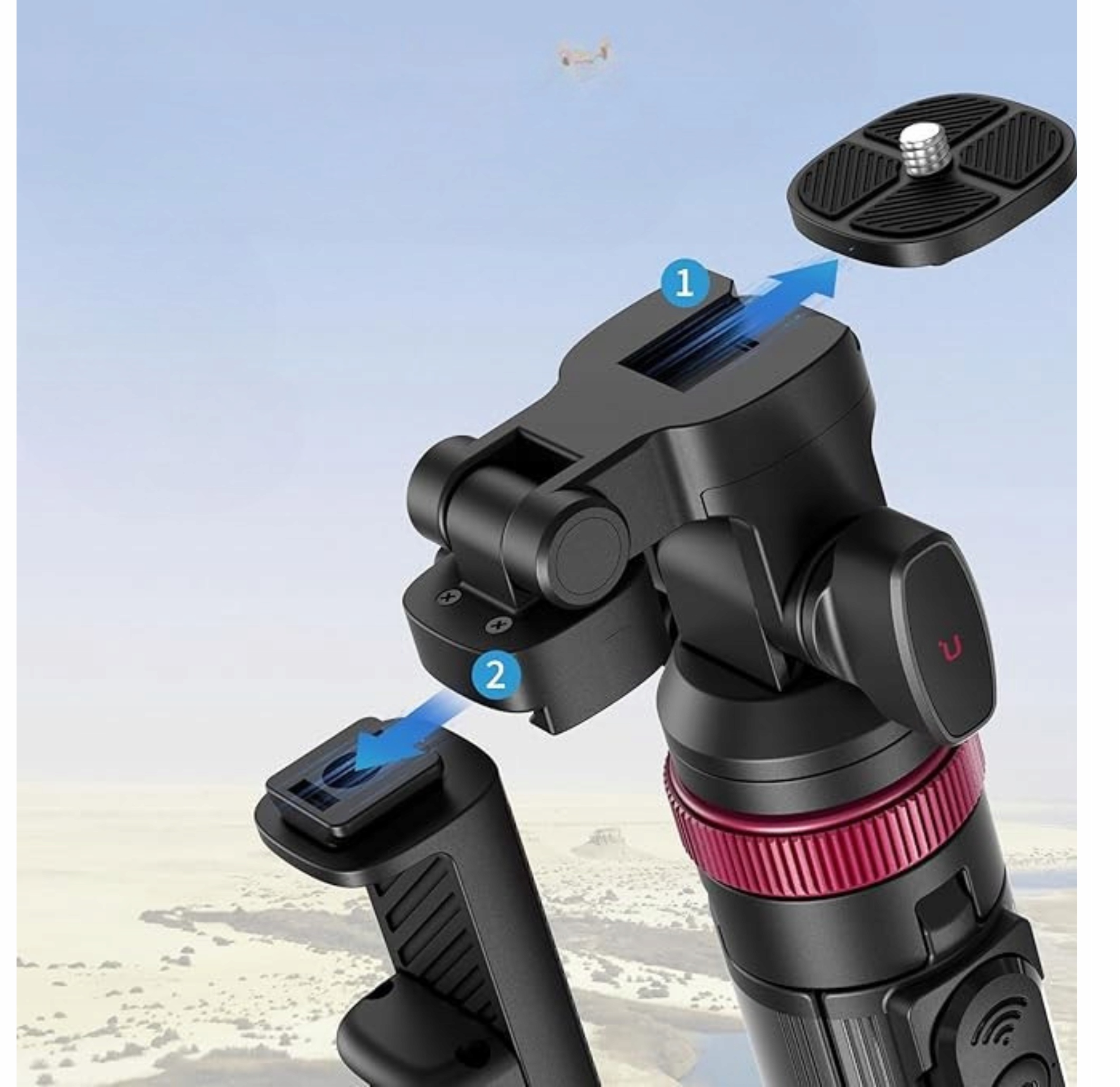 ULANZI MT-78 Statyw Kamera Selfie-Stick Bluetooth Telefon DSLR iPhone — miniatura 13