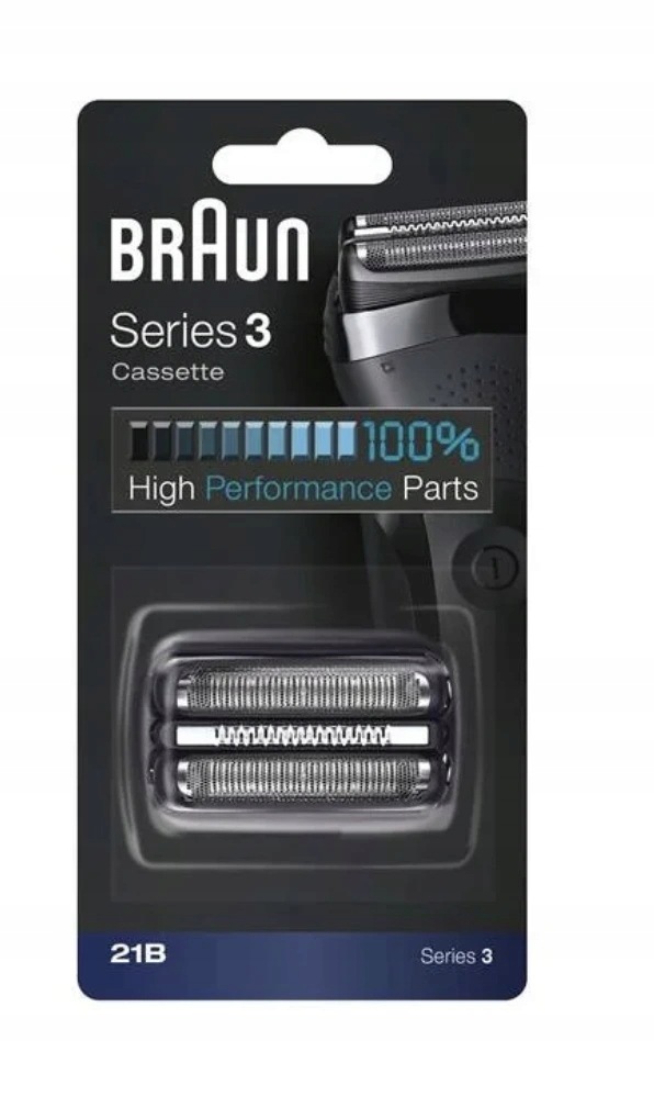 Náhradní holicí planžeta Braun 21B pro holicí strojky Series 3 300 Black