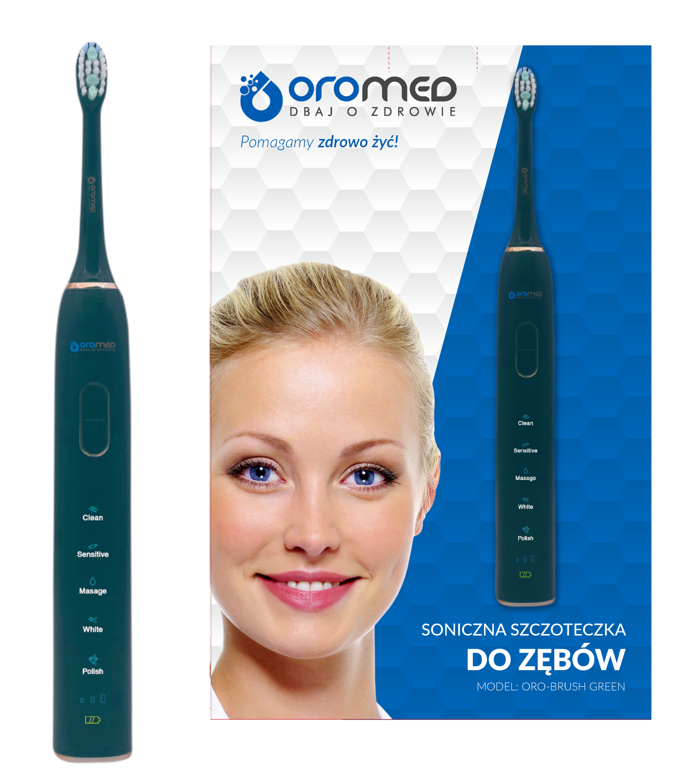 

Szczoteczka Soniczna Do Zębów Oro-brush Green