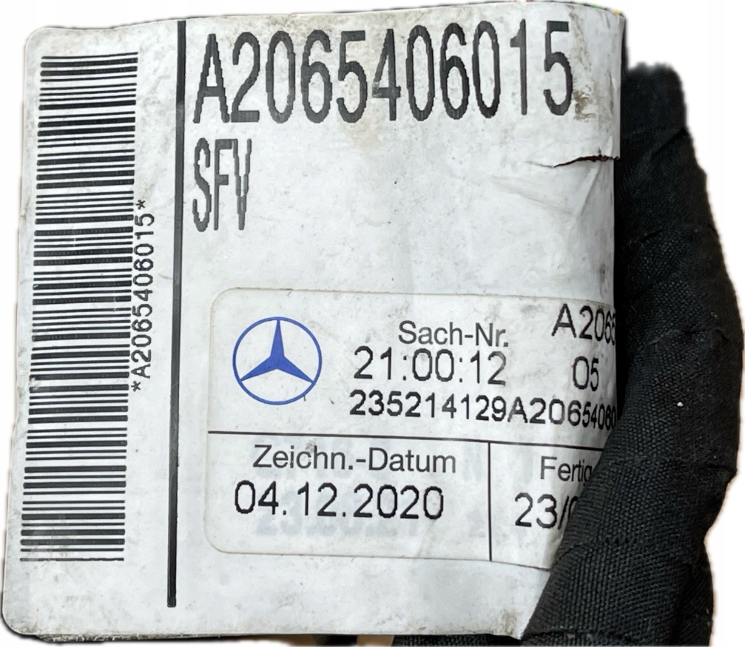 MERCEDES C-KLASA 206 W206 bundle PDC of a bumper front A2065406015
