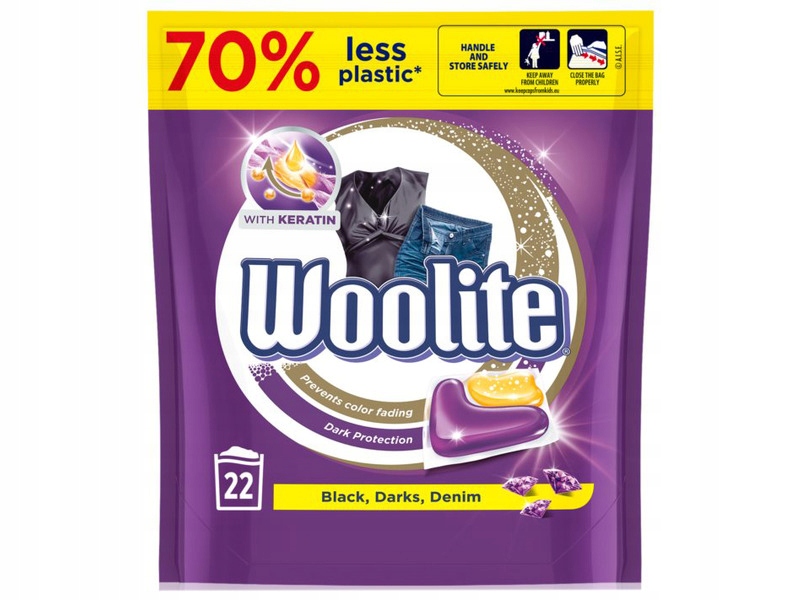 

Kapsułki do prania Woolite z keratyną 22 szt.