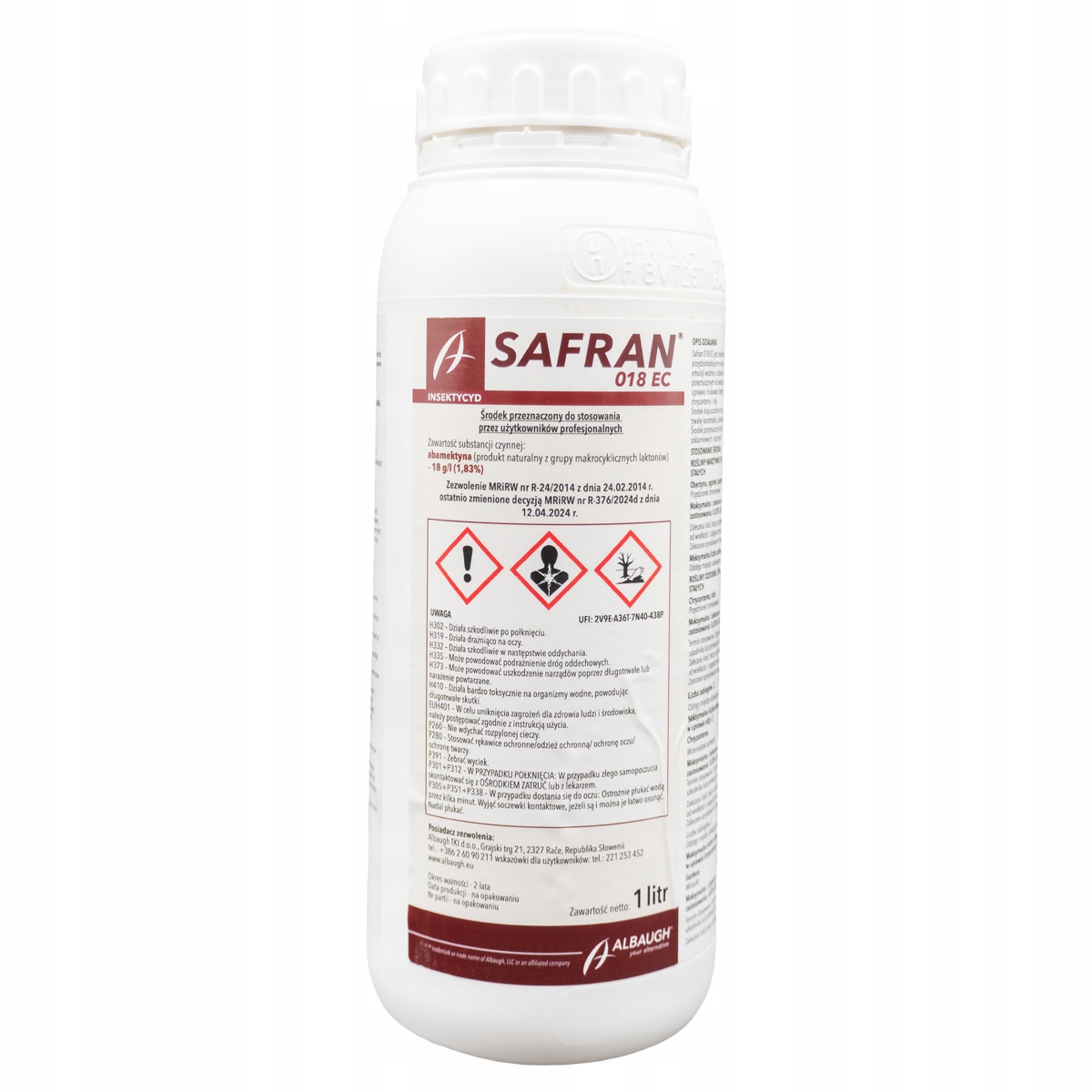 Safran 018EC 1L Owadóbjczy Wieloskładnikowy Zwalcza Miniarkę I Przędziorka