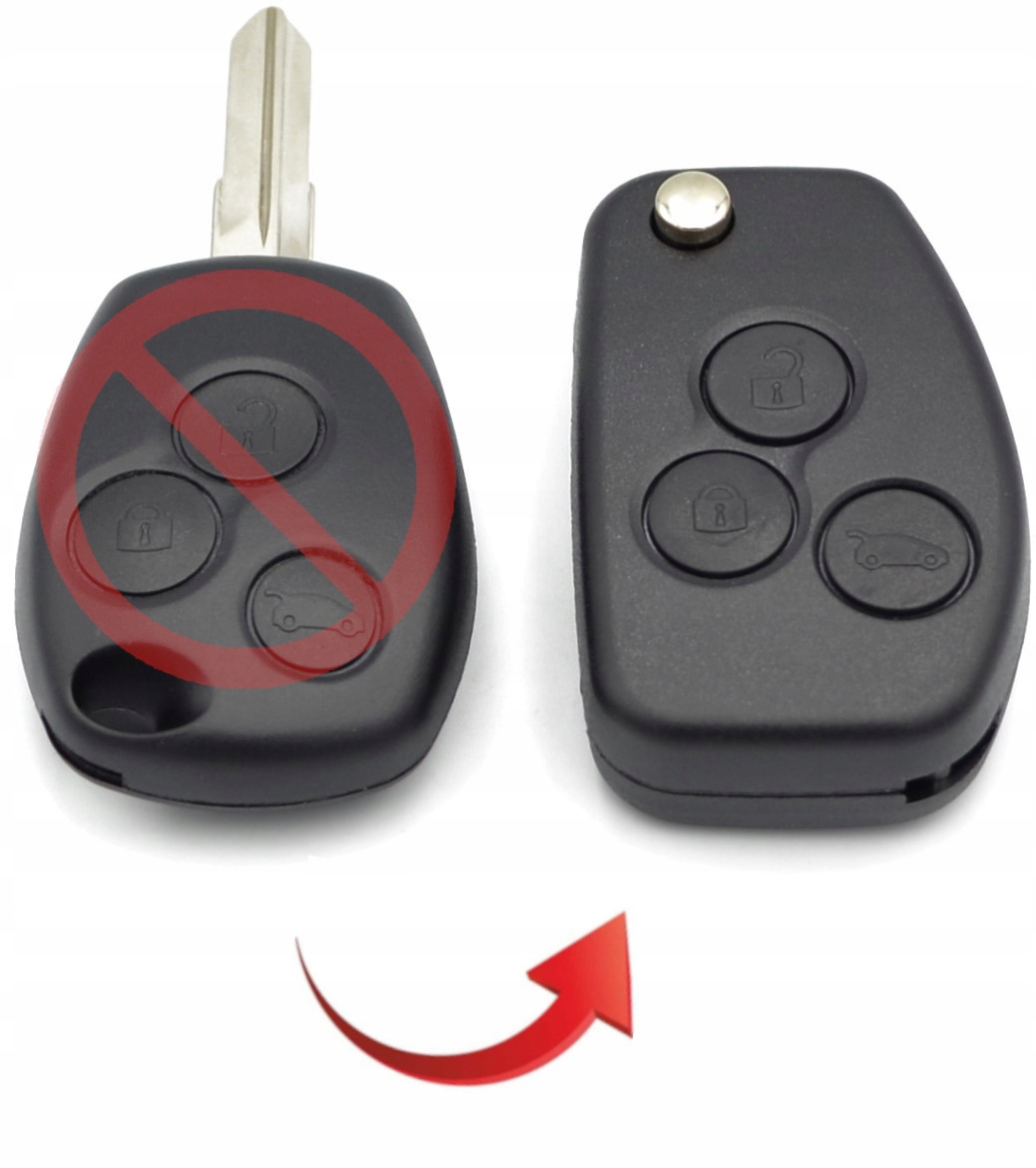 RENAULT KANGOO MASTER TRAFIC KLUCZYK PILOT OBUDOWA