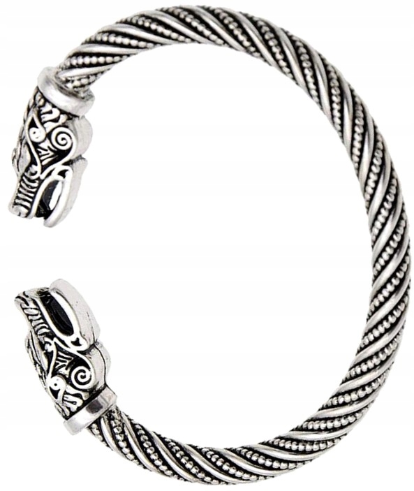 

Nordycka Bransoleta Wilki Wiking Punk Fenrir retro