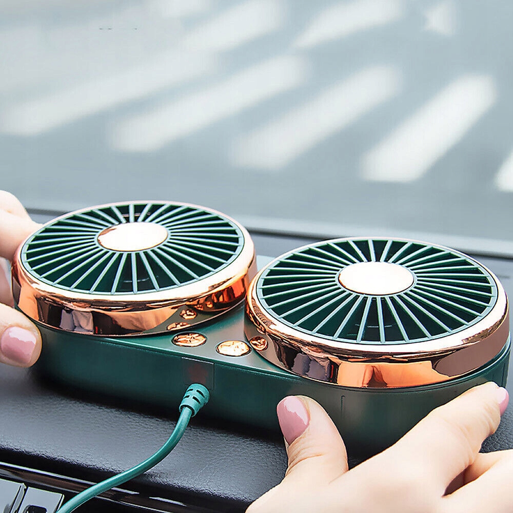 WIATRAK WENTYLATOR PODWÓJNY SAMOCHODOWY 5V USB Producent inny