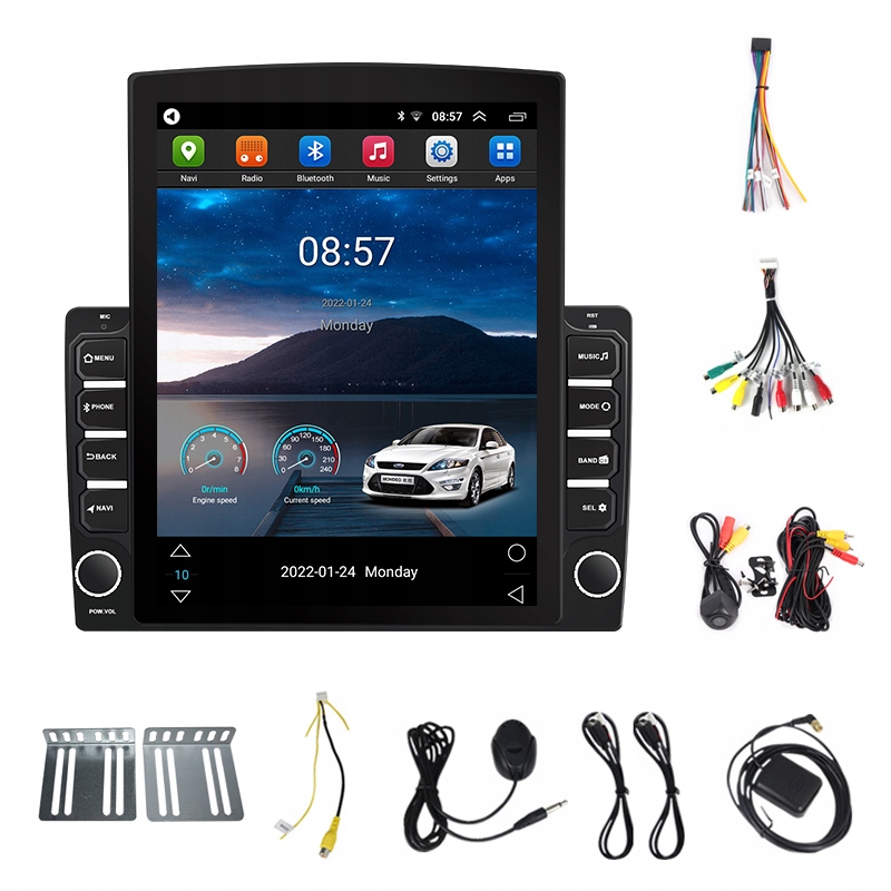 Радио 2 din Android TESLA STYLE 9.7 Калибр WIFI GPS