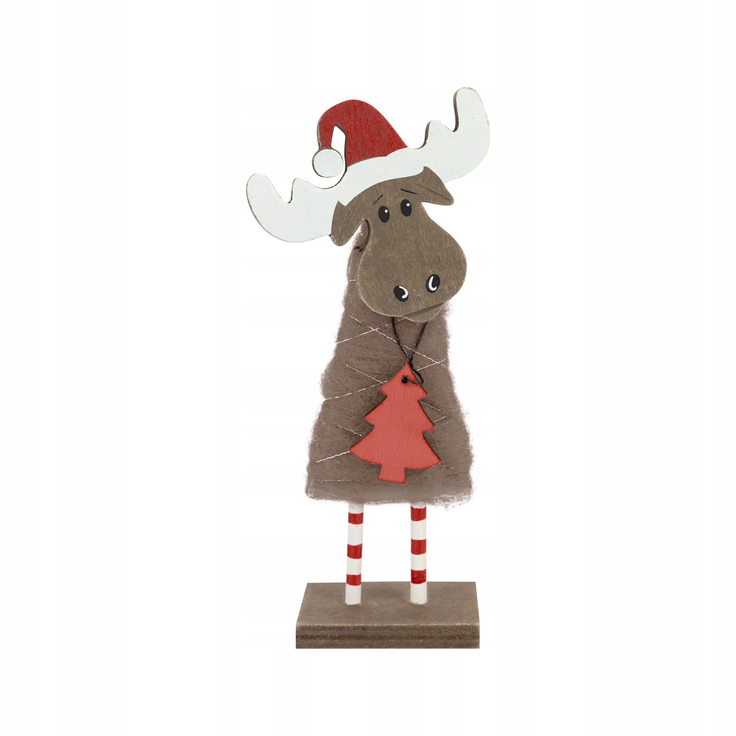 DREWNIANA FIGURKA RENIFER ŚWIĄTECZNA DEKORACJA Wysokość produktu 18 cm