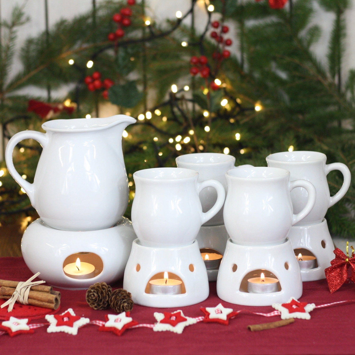 Hrnčeky džbán varené víno set 11element Darček