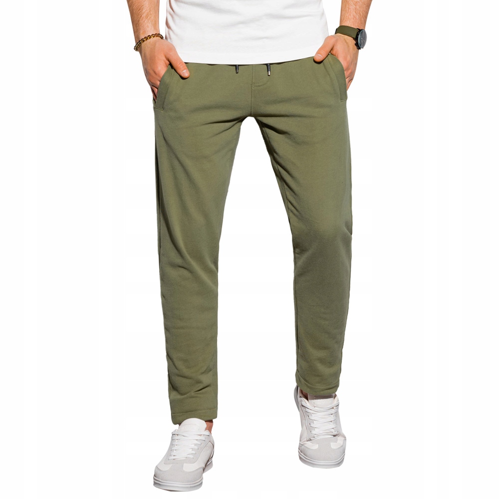 

Spodnie męskie dresowe bawełna P946 khaki S
