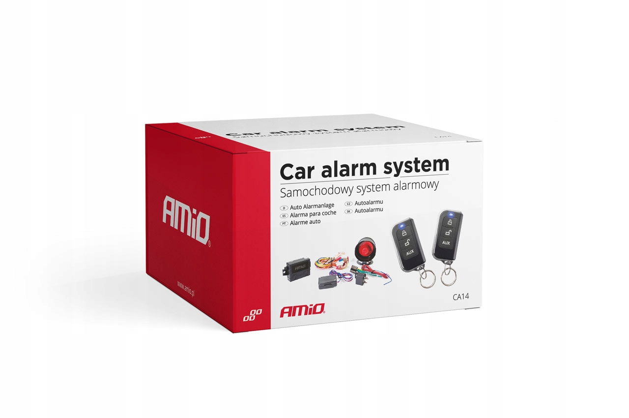 ALARM SAMOCHODOWY SYRENA 2 PILOTY AUTO ALARM Producent Amio