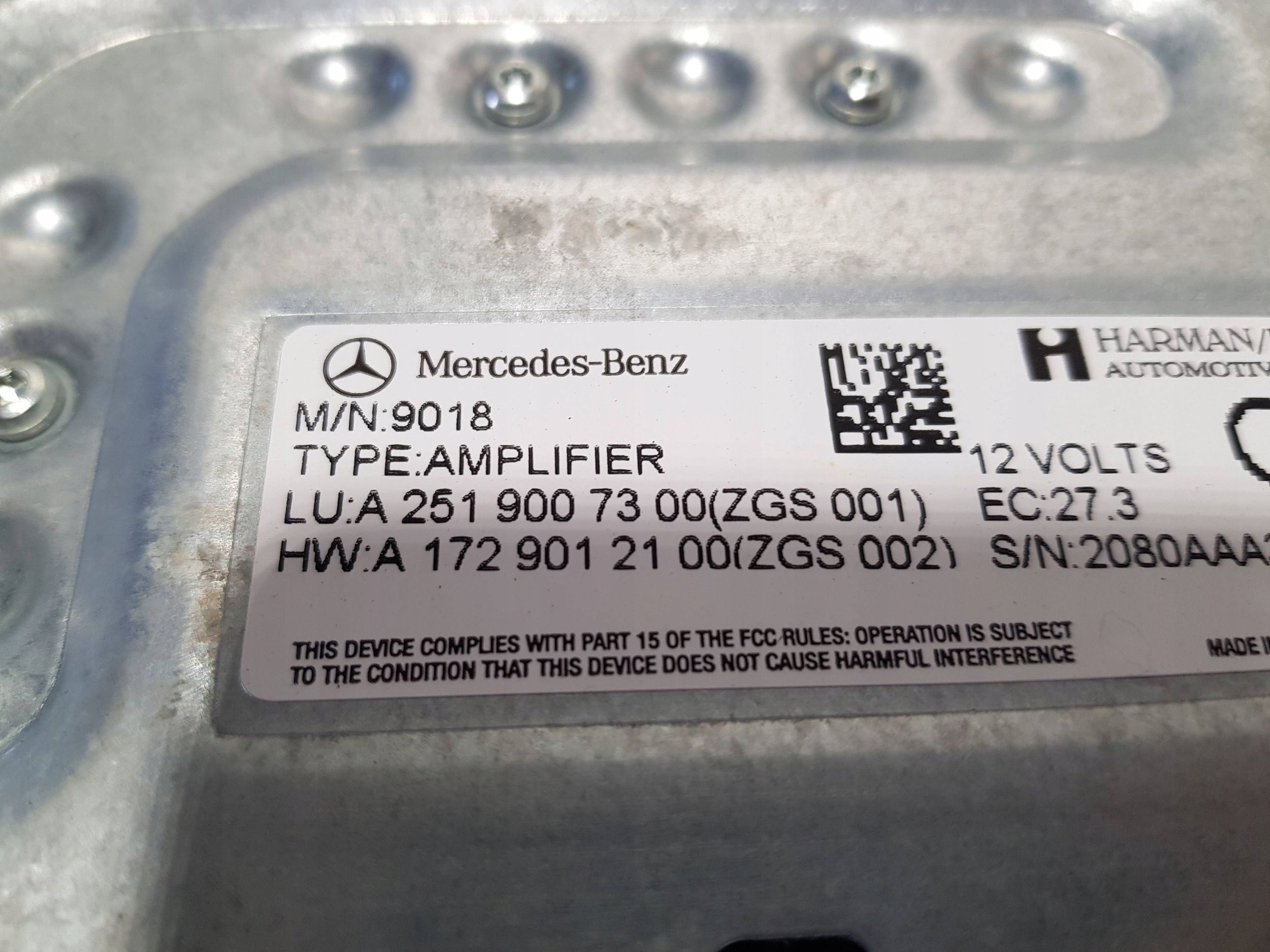 amplifier MERCEDES ML W164 W251 LIFT 2519007300
