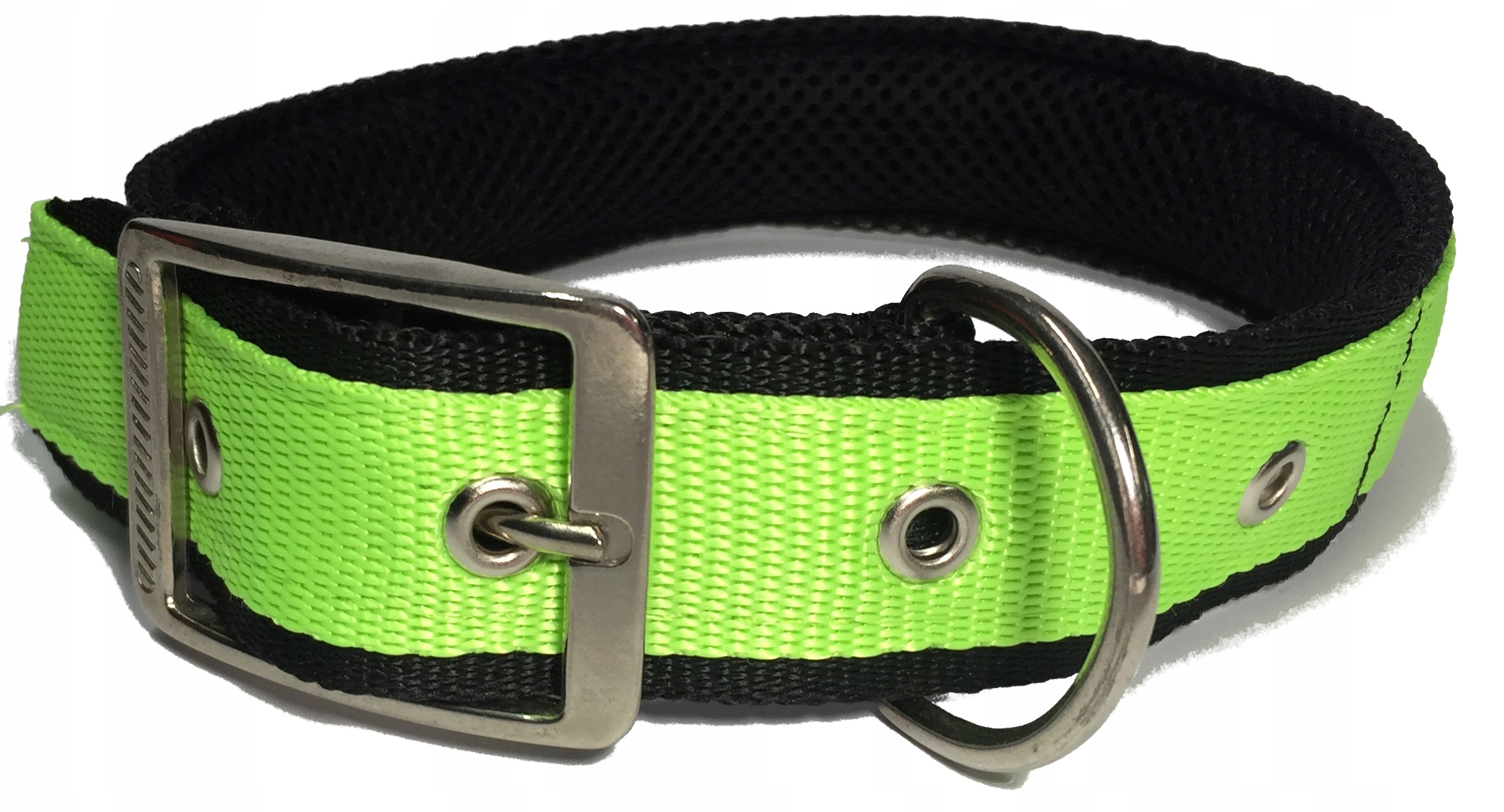 

Mocna Obroża Neon Z Podszyciem 55-65 CM Klamra Met
