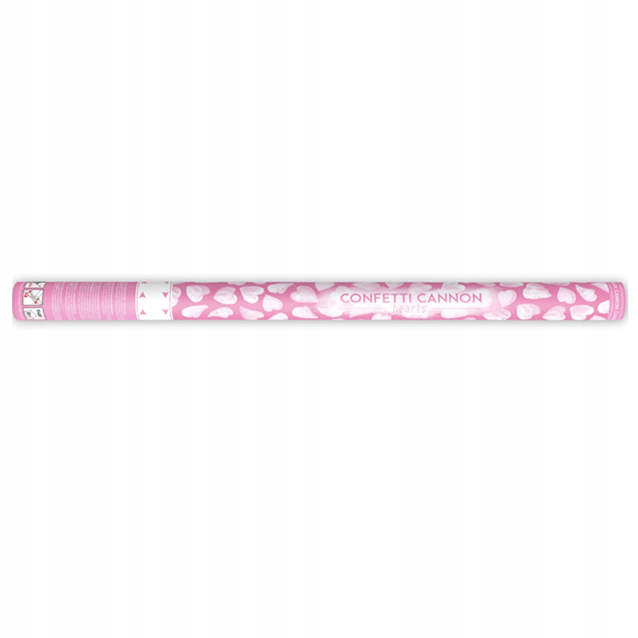 KONFETTI TUBA SERCA BIAŁE CZERWONE mix ŚLUB 4x XXL Nazwa Tuby strzelające konfetti SERCA mix KOLOR 80cm ŚLUB WESELE