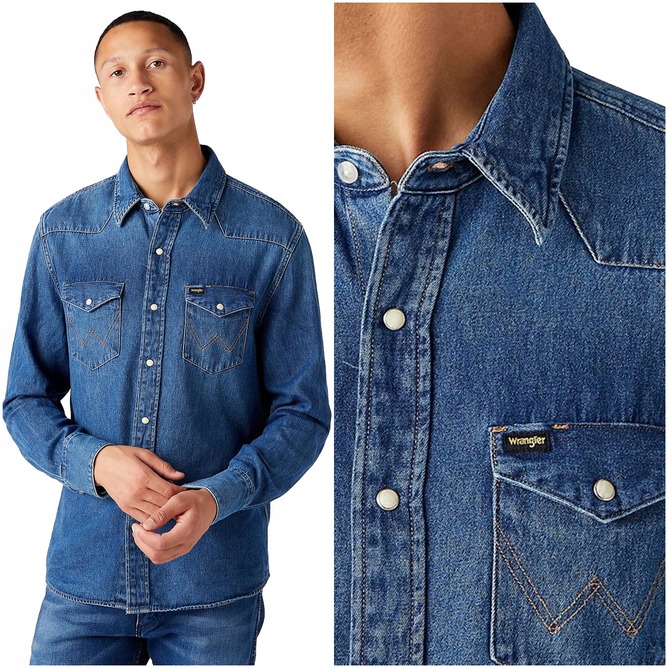 WRANGLER 27MW 1YEAR PÁNSKA DŽÍNSOVÁ KOŠEĽA JEANS S