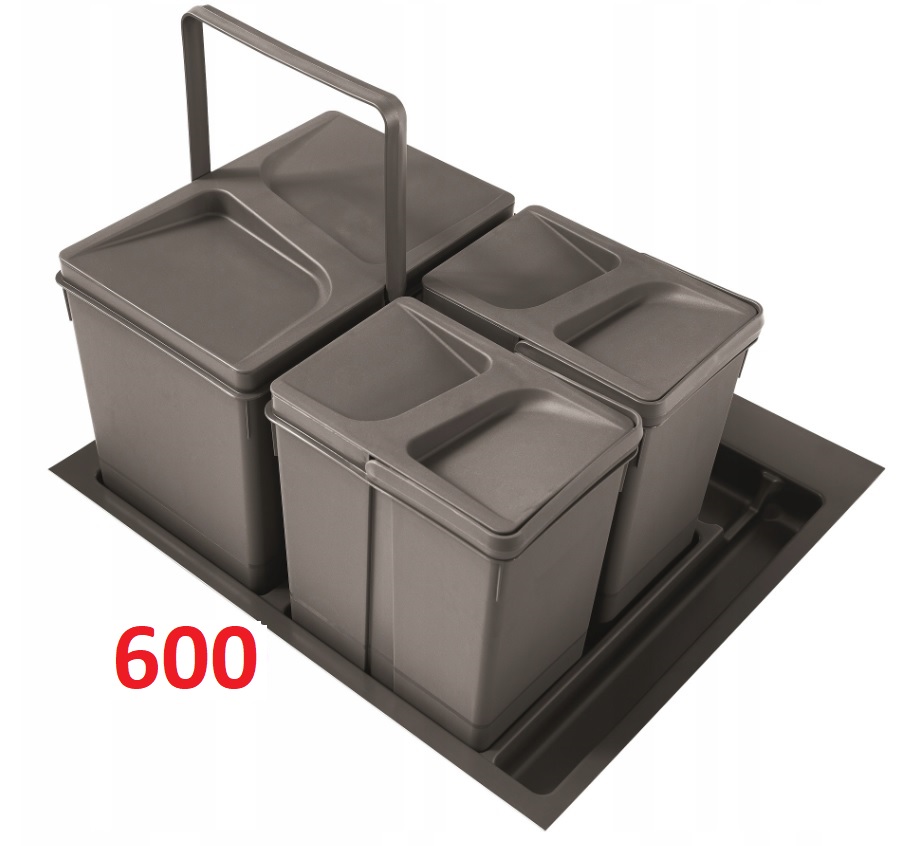 Koš třídič Unico Hafele 15L 2x7L SZ-600mm