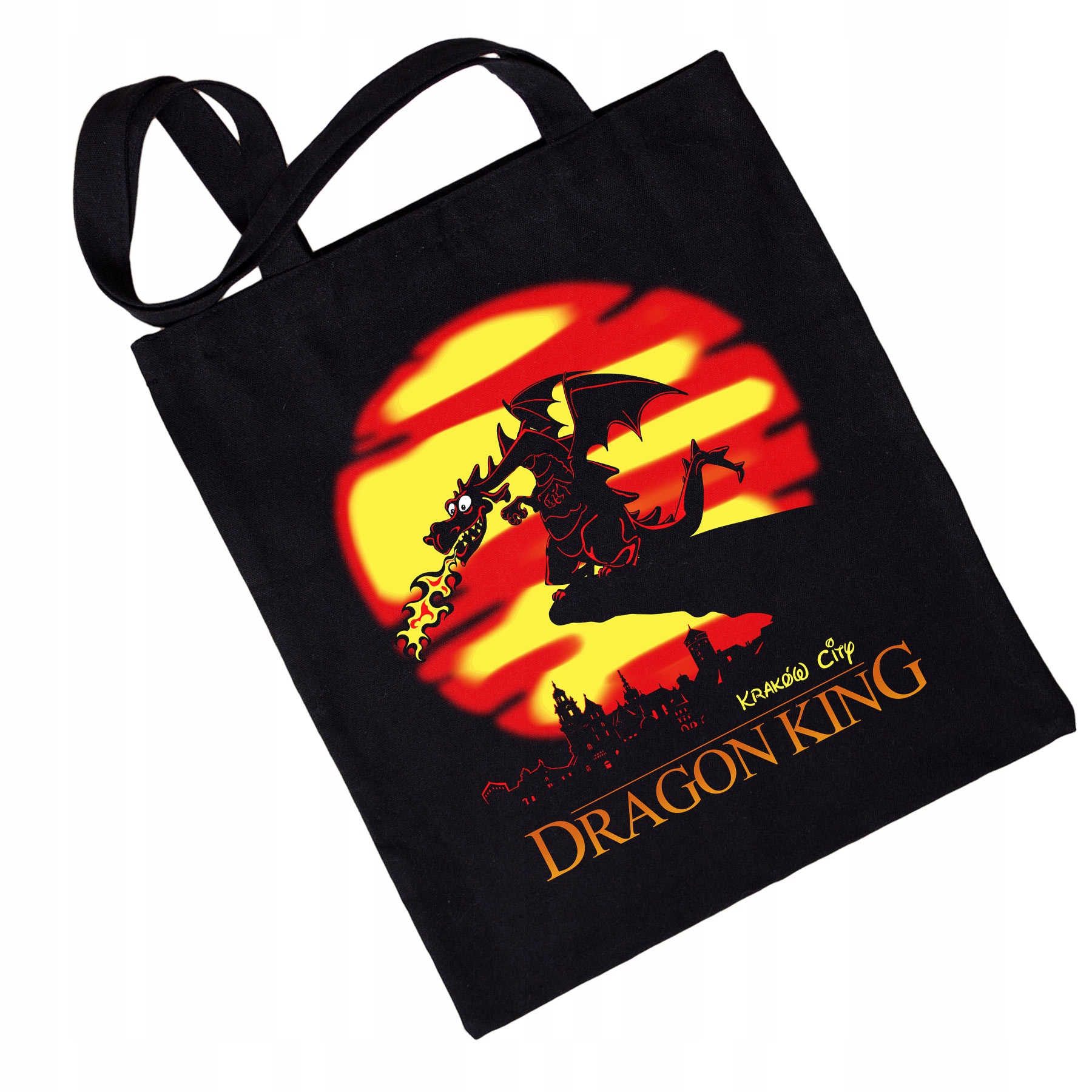 

Torba eko Kraków Dragon King, czarny
