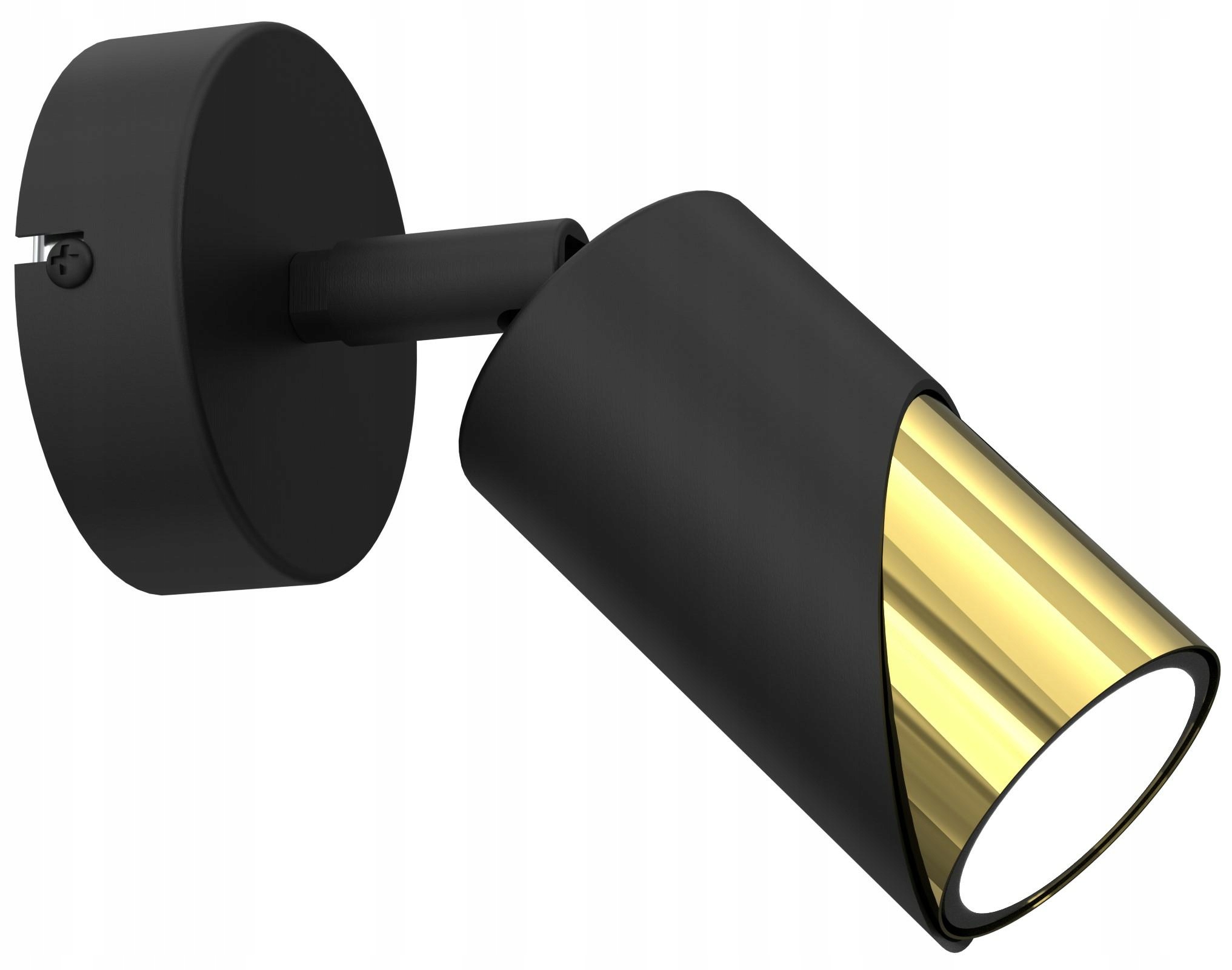 Stropní Svítidlo Spot Shift Černá Zlatá 1xGU10 Nástěnná lampa loft