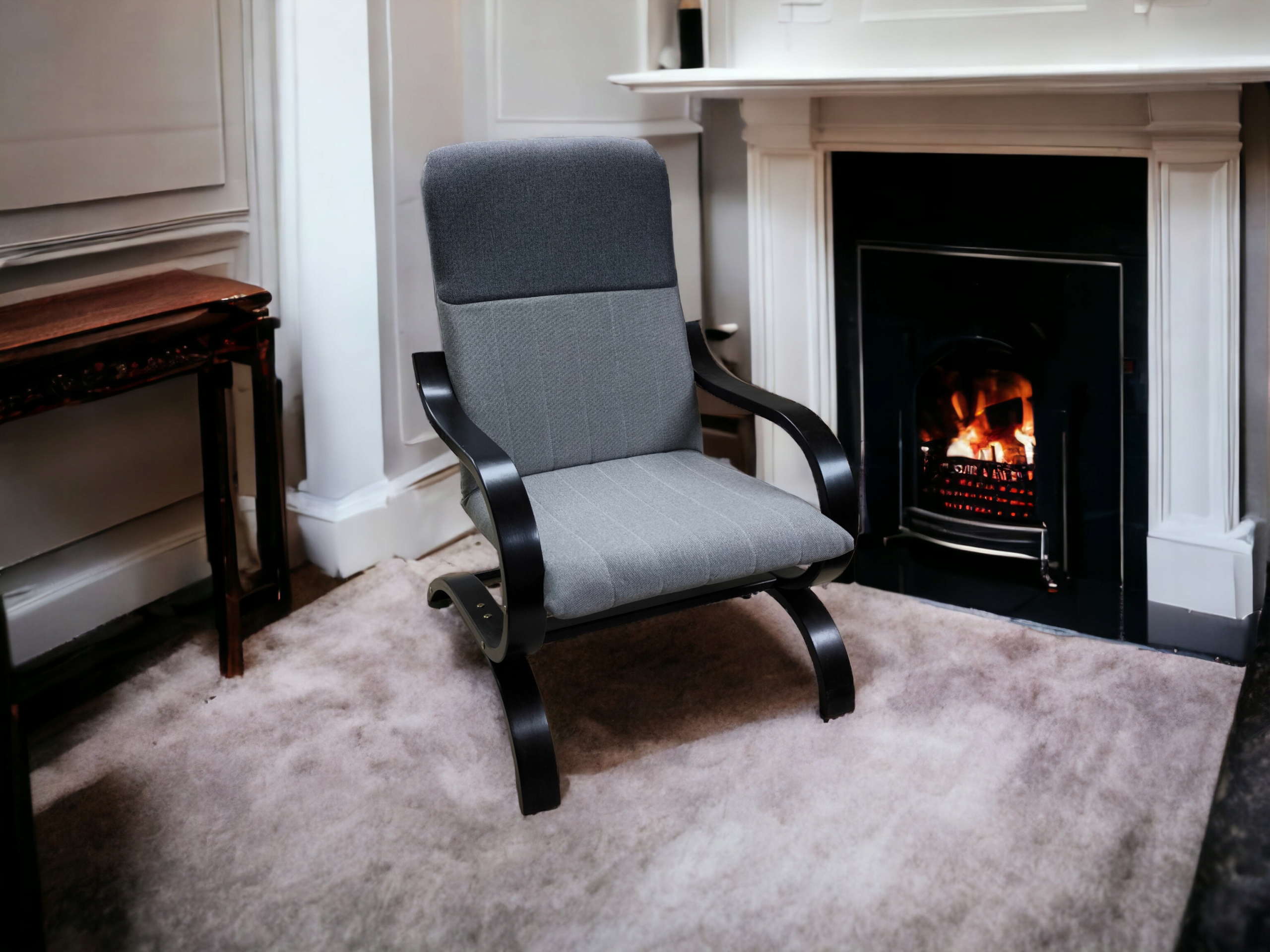 Fotel finka stelaż krzyżak TOMEX Kolor korpusu orzech