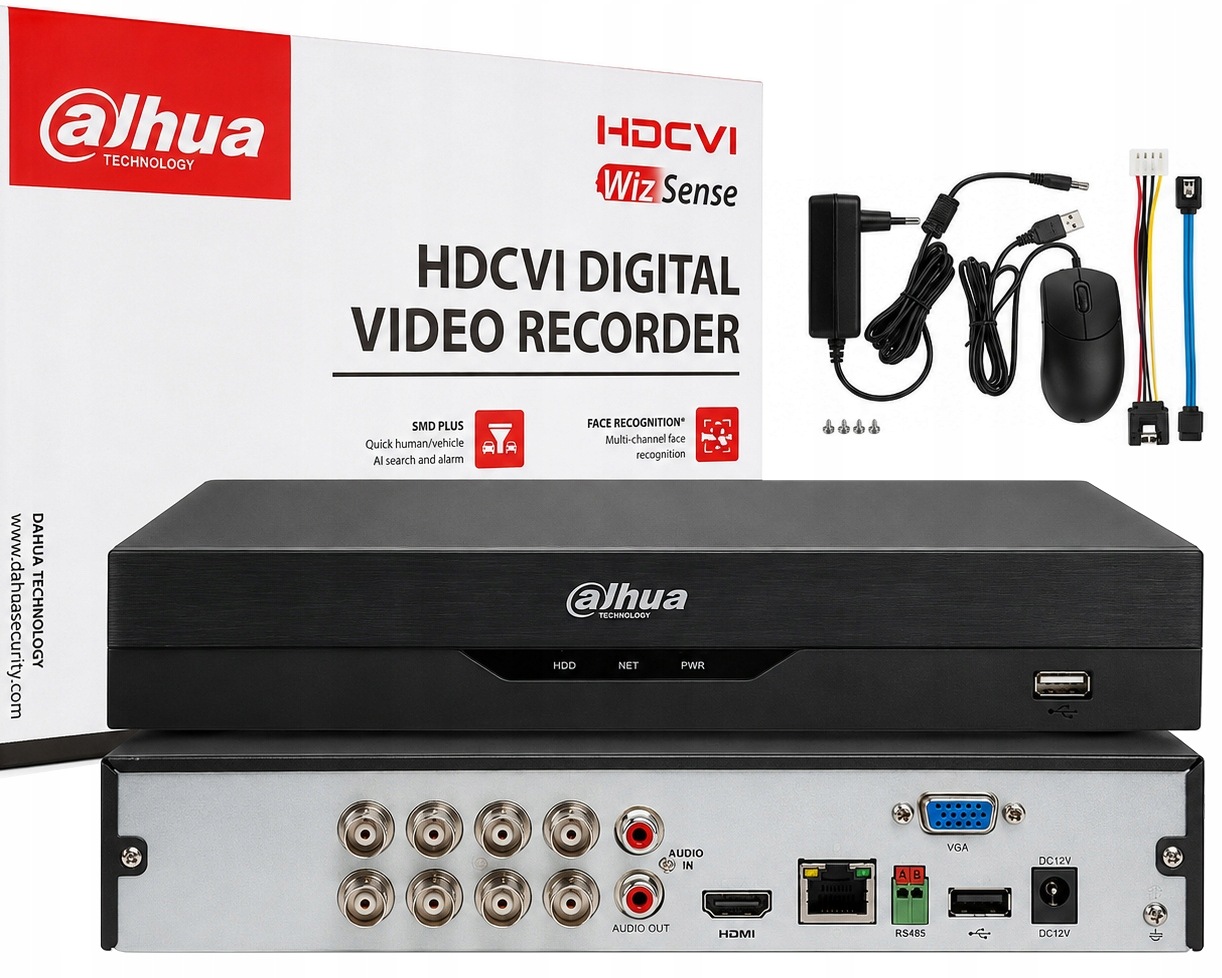 Rekordér Dahua XVR5108HS-I3 Xvr pre kamery Ahd CVI Tvi