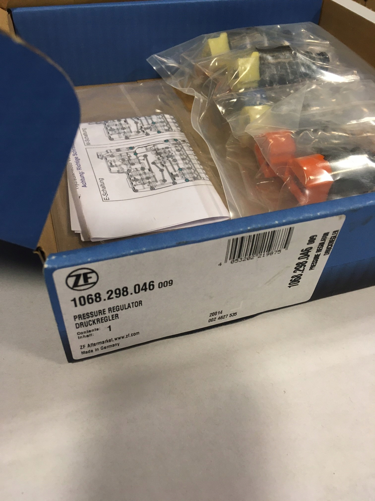 SOLENOID regulator cisnienia ZAWORY ZF 6HP21 BMW