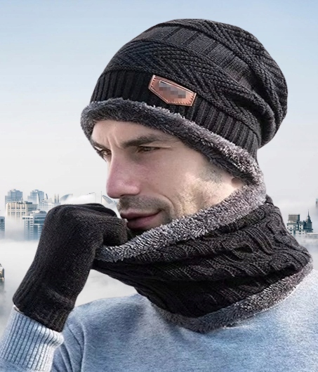 CZAPKA Z KOMINEM MĘSKA OCIEPLANA RÓŻNE KOLORY Marka inna