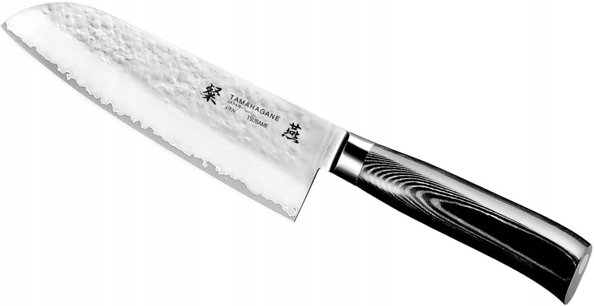 Tamahagane Tsubame Black Nůž Santoku 17,5 cm