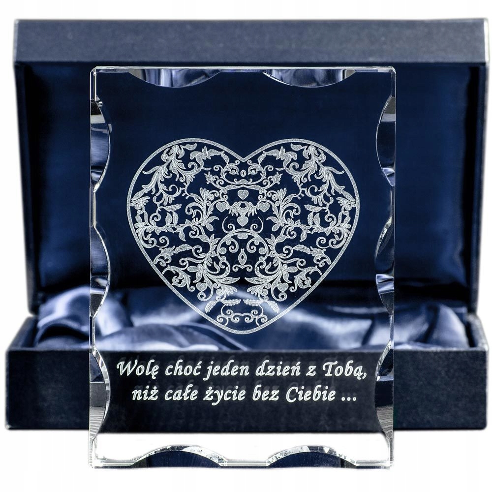 

Ażurowe serce 3D Prezent dla żony na rocznicę