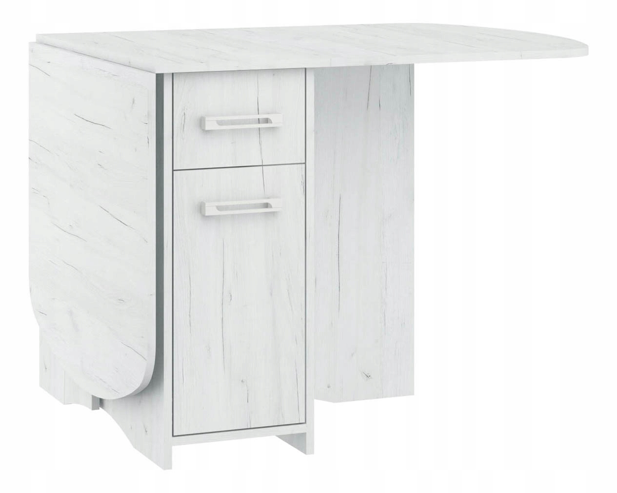 Rozkládací stolek Homi Mini 10 craft bílý 40-160