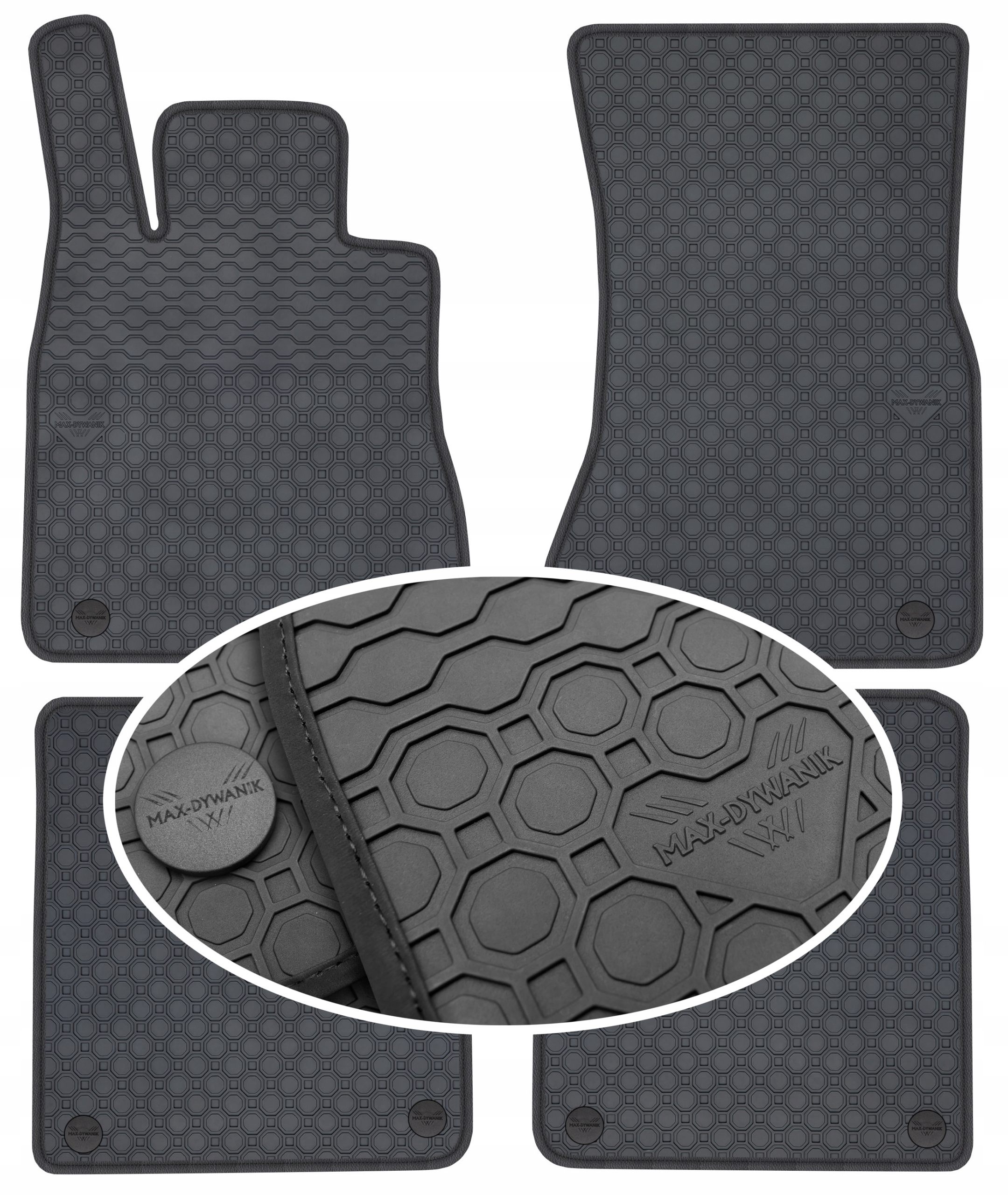 Mercedes Maybach S 580 4MATIC od roku 2020. Gumový koberec PrimeLiner čierny