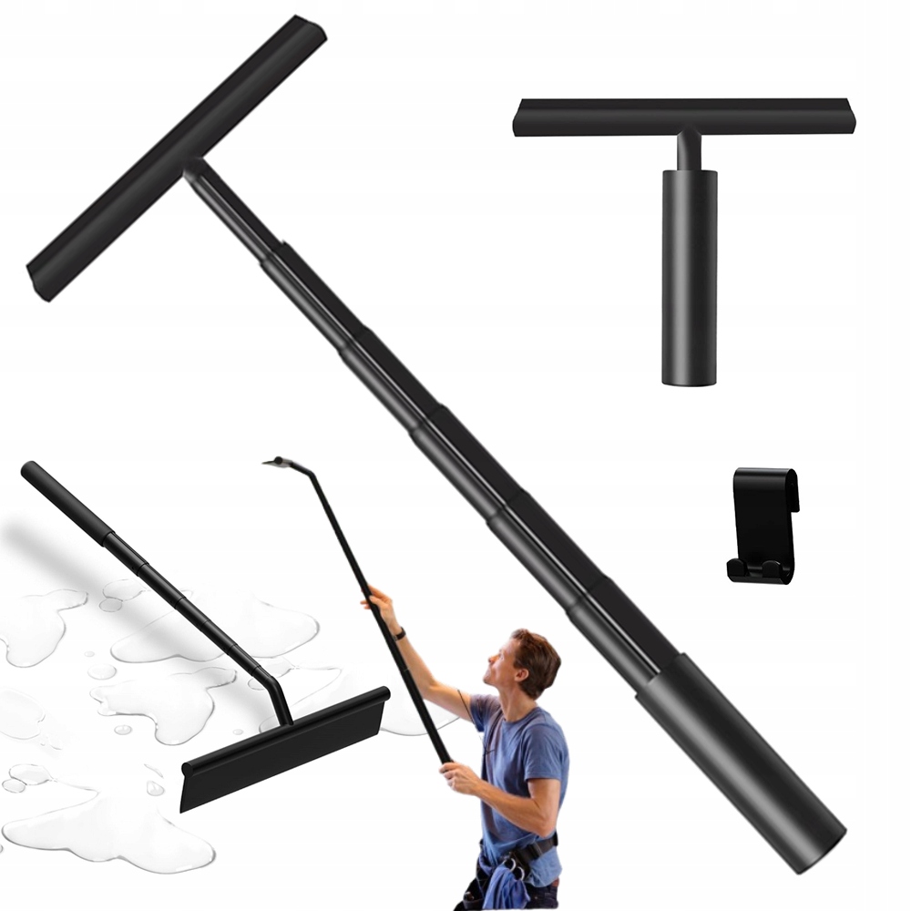 Levně Stěrka Na Vodu 97 CM, Nastavitelná, Dlouhá Rukojeť, Škrabka Na Sklo