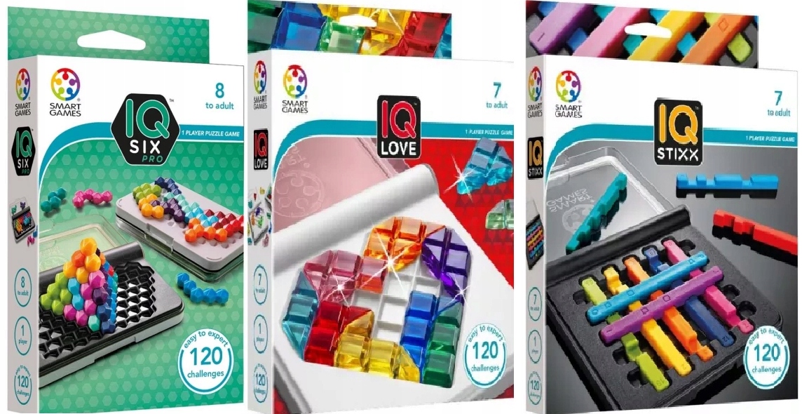 Smart Games Iq Six Pro Iq Stixx Iq Love Iuvi