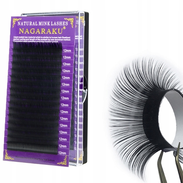 Rzęsy Nagaraku Mink D 0.07 dł. 13mm 16 pasków Marka Nagaraku